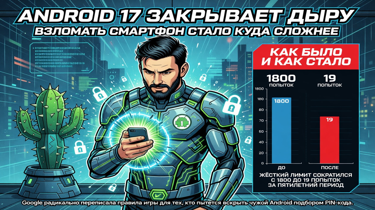 Android 17 закрывает дыру. Взломать смартфон стало куда сложнее